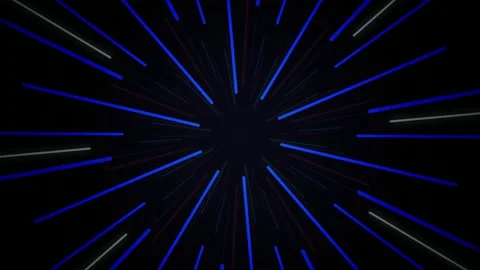 Blue glowing linear streaks radiating seamless loop motion background Stock Footage 345182801