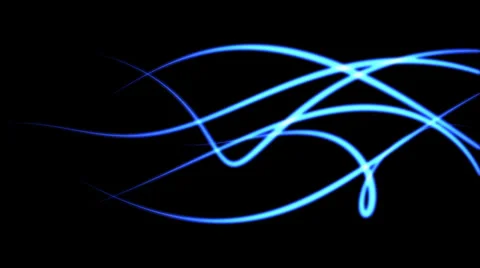 Blue glowing lines background - seamless background loop (FULL HD) Video stock 37081006