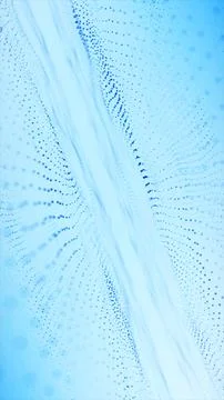 Blue glowing lines flow on a bright background 스톡 일러스트