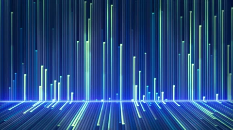 Blue glowing lines loop Stock Footage 32196767