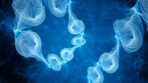 Blue glowing multidimensional singularity Stock-Illustration