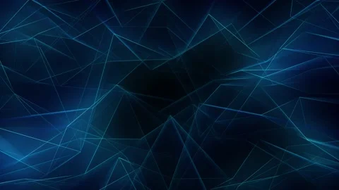 Blue Glowing Neon Line Background Loop Video stock 207801190