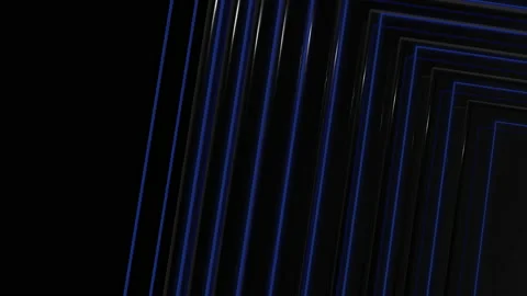Blue glowing neon lines abstract technical futuristic motion background. Seamles Stock-Footage 151778813