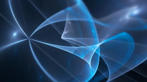 Blue glowing new technology surface abstract background Stock Illustration