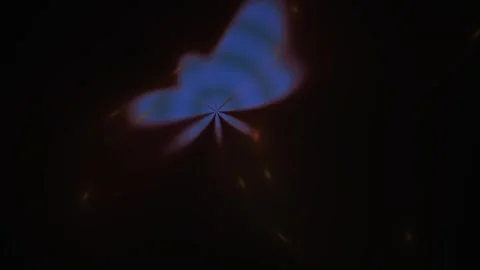 Blue glowing object in space. Stock Footage 335104730