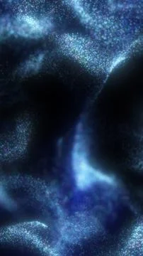 Blue glowing particle cloud with cosmic mist, sparkling stardust, and futur.. イラスト素材