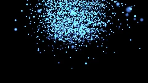 Blue Glowing Particle Stock Footage 71337226