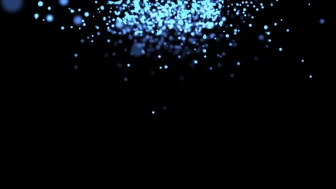 Blue Glowing Particle Stock Footage 71337258