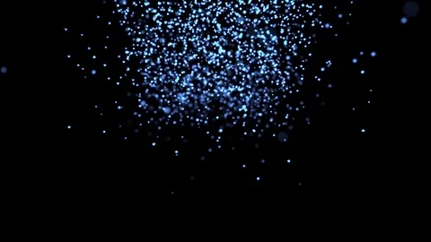 Blue Glowing Particle Stock Footage 71337282