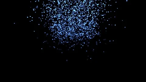 Blue Glowing Particle Stock Footage 71337346