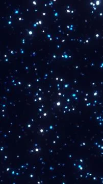 Blue Glowing Particle Stock Illustration