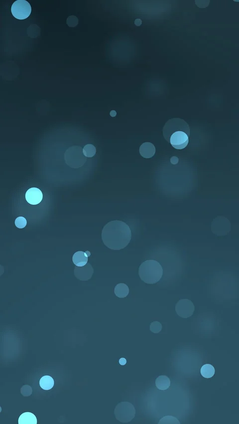 Blue Glowing Particles Drifting in Dark Abstract Background Video stock 334843576