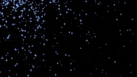 Blue glowing particles floating along horizontal path against deep black ba.. Vídeos de archivo 342480630