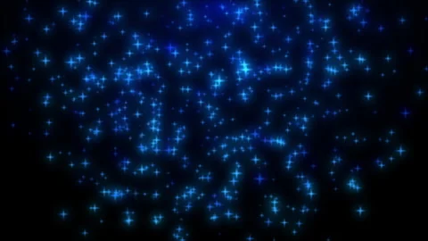 Blue glowing particles sparkling on a dark background Vídeos de archivo 337084954