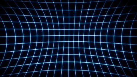 Blue Glowing Perspective Grid Motion Background Stock Footage 320852422