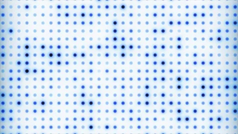 Blue glowing points on white grid Stock Footage 321283318