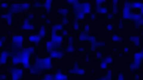 Blue glowing shapes abstract animation shines on a dark screen layout. Glow.. Stock Footage 340999604