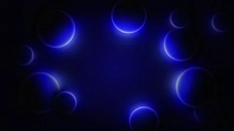 Blue glowing spheres. background motion animation Stock Footage 278255212