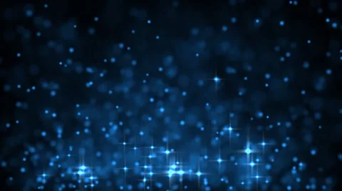 Blue glowing star particle in random direction  3D render abstract background Stock Footage 65115038