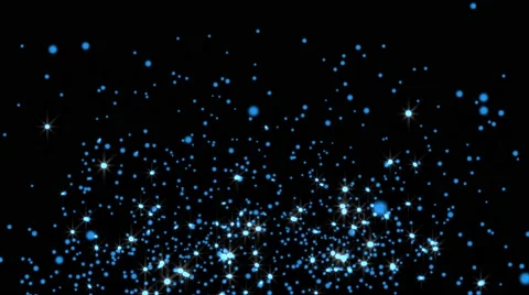 Blue glowing star particle in random direction  3D render abstract background Stock Footage 65115151