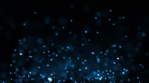 Blue glowing star particle in random direction  3D render abstract background Stock Footage 65115179