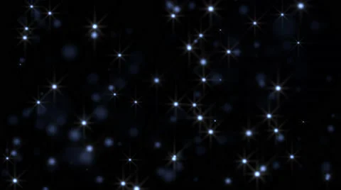 Blue glowing star particle in random direction  3D render abstract background Stock Footage 65136047
