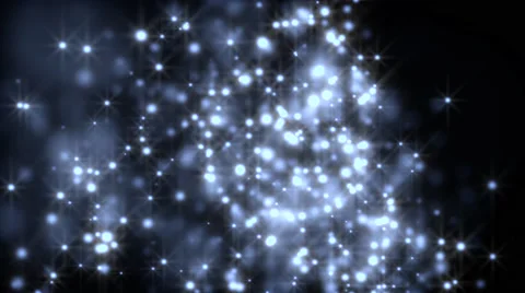 Blue glowing star particle in random direction  3D render abstract background Stock Footage 65152745