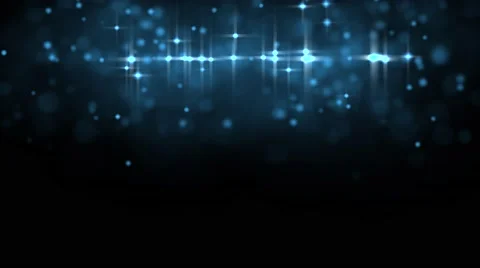 Blue glowing star particle in random direction  3D render abstract background Stock Footage 65190422