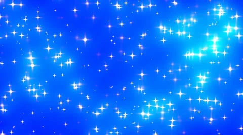 Blue Glowing Stars Background Loop 2 Dense Fast Video stock 39500025