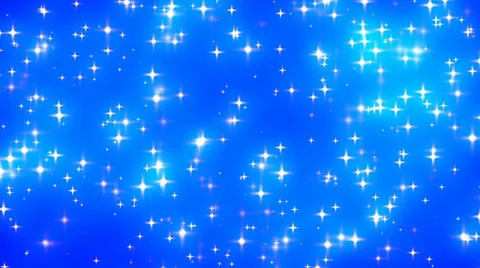 Blue Glowing Stars Background Loop 2 Dense Stock Footage 39534967