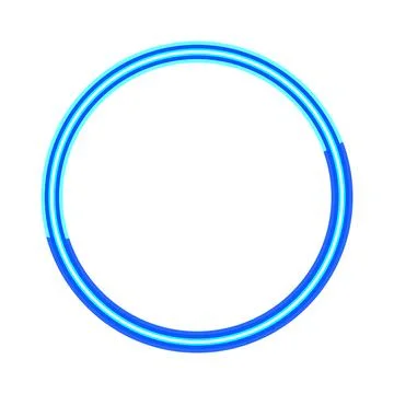 Blue glowing striped circle abstract design element Stock Illustration