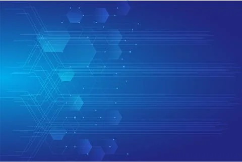 Blue glowing technology background. blue gradient technology background Stock Illustration