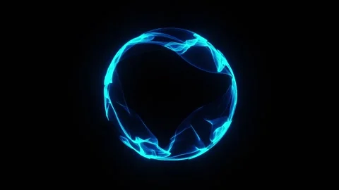 Blue Glowing Technology Sphere Stock Footage 326464738