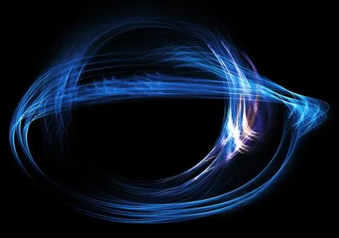 Blue glowing trail Stock Illustration