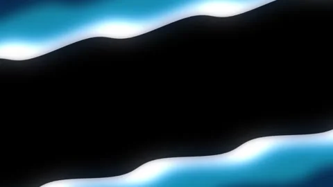 Blue Glowing Wave Border Frame with Central Copyspace Seamless Loop Stock Footage 333895207