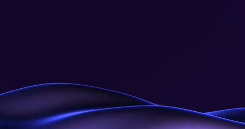 Blue glowing waves on dark background Stock Footage 167283835