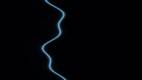 Blue Glowing Wavy Light Streak Seamless Loop Stock Footage 342751366