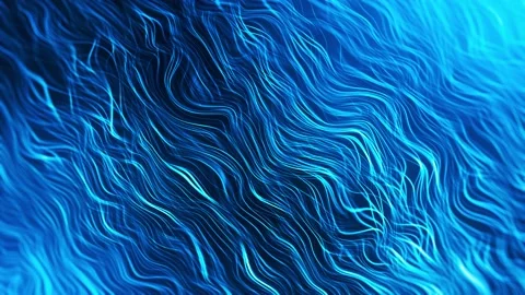 Blue Glowing Wavy Lines Stock Footage 153107622