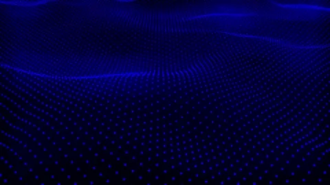 Blue glowing wavy texture Stock Footage 194504941