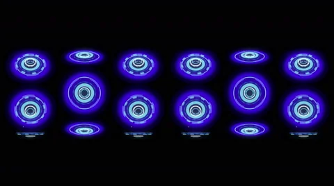 Blue glowing wheels 4K Stock Footage 40341186