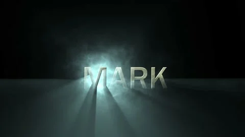 A Blue god rays shinning through bold golden text of bible book mark Stock Footage 155303609