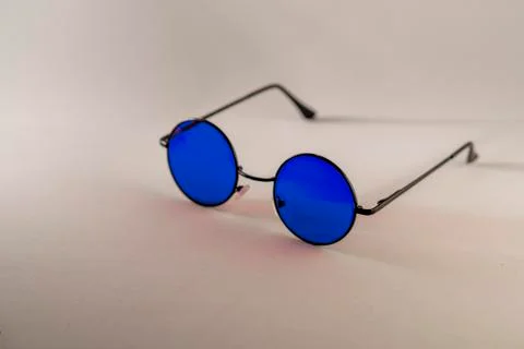 Blue goggles Stock Photos