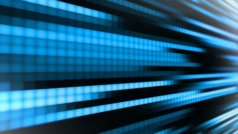 Blue gold background of random points, geometric squares, shapes. Stock Footage 99824919