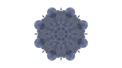 Blue gold square surfaces cube 1 Stock Footage 10687348