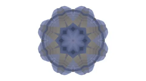 Blue gold square surfaces cube 3 Stock Footage 10687372