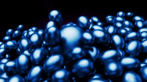 Blue Golden Easter Eggs Stock Footage 269676763