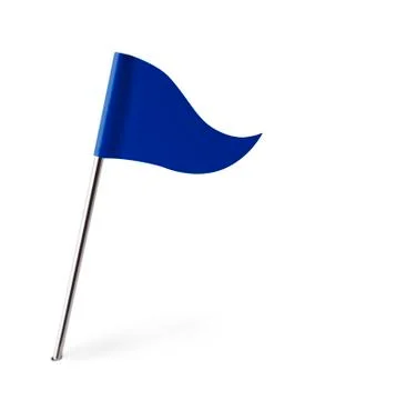 Blue Golf Flag Stock Photos