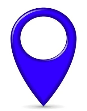 Blue gps pointer Stock Illustration