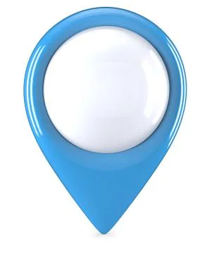Blue GPS Pointer. Stock Illustration