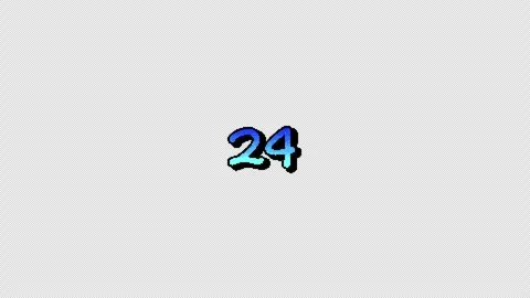 Blue Gradient 8bit 30 Countdown Transparent Stock Footage 321928103